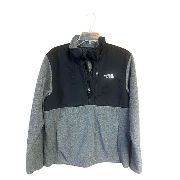 The North Face Men’s Sun Rise Quarter Zip Sweatshirt Sz M Gray/Black - Picture 1 of 7